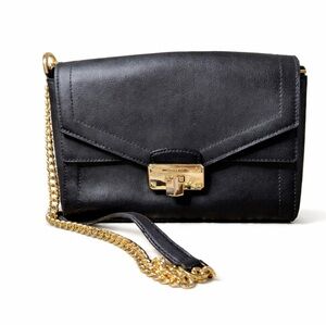 Kinsley Michael Kors Black Leather Crossbody Bag